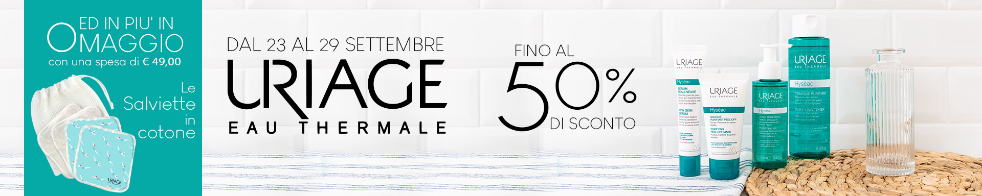 🎀 URIAGE TI REGALA LE SALVIETTE IN COTONE 🎀